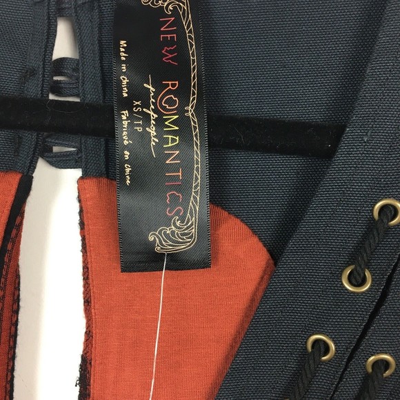 NWT Free People NEW ROMANTICS Lelani Hi-Lo Wrap Dress Women Sz XS Red Black - Picture 4 of 7